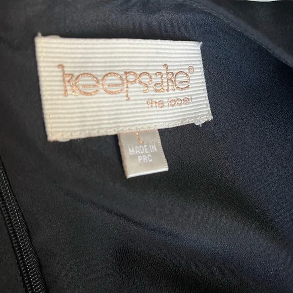 Keepsake black gown - sz L - Picture 5 of 5